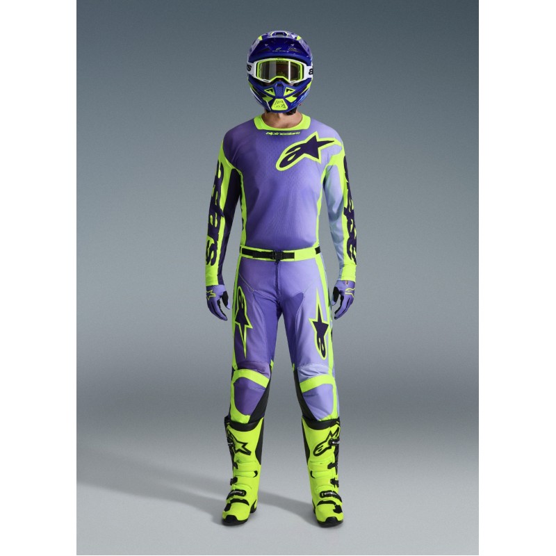 Комплект Джерсі Штани Alpinestars Racer Portl Purple/Yellow/Fluo