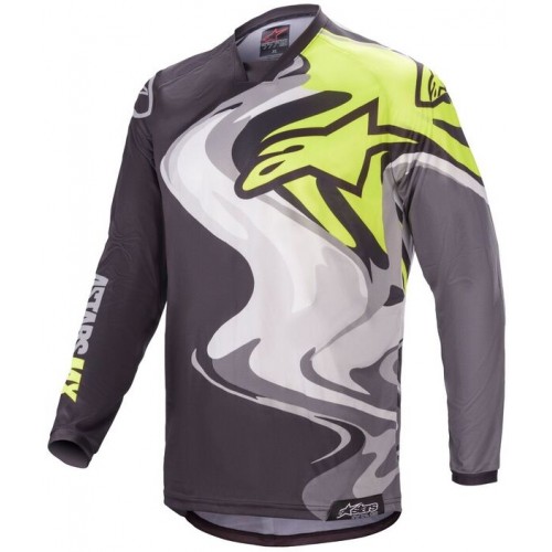 Джерси Alpinestars Racer Flagship Black/Grey/Yellow