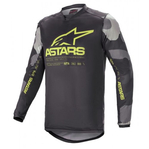 Джерси Alpinestars Racer Tactical Grey/Camo/Yellow
