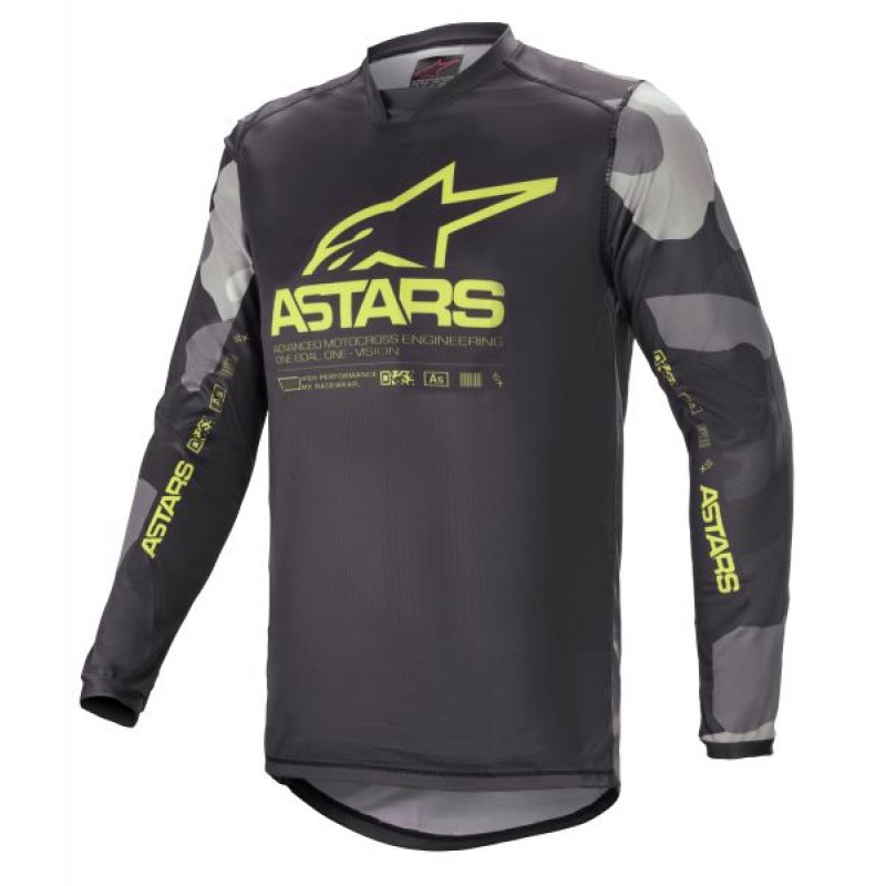 Джерси Alpinestars Racer Tactical Grey/Camo/Yellow
