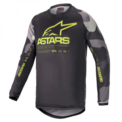 Джерси детская Alpinestars Racer Tactical Grey/Camo/Yellow