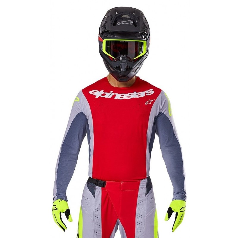 Джерси Alpinestars Techstar Melt Red/Gray