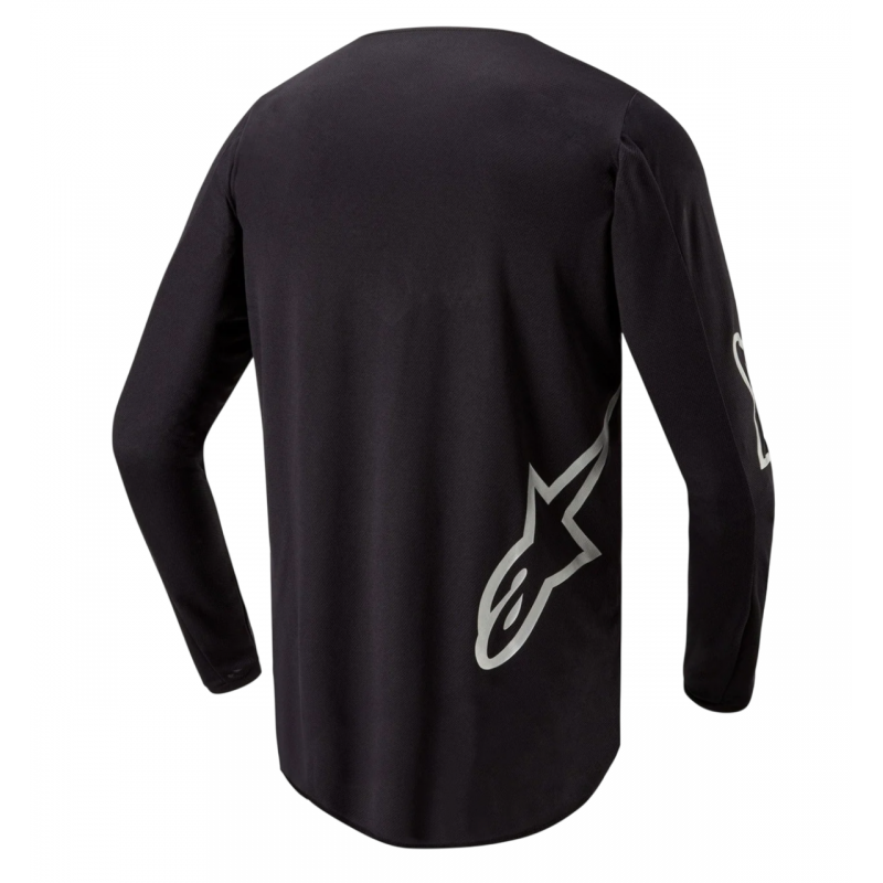 Джерси Alpinestars Fluid Graphite Black/Silver Джерси Alpinestars Fluid Graphite Black/Silver