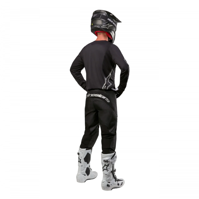 Джерси Alpinestars Fluid Graphite Black/Silver Джерси Alpinestars Fluid Graphite Black/Silver