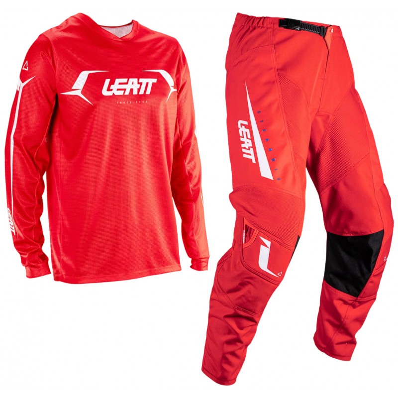 Комплект Джерсі Штани Leatt Ride Kit Moto 3.5 Red V26