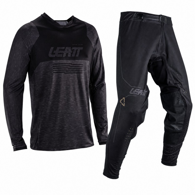 Комплект Джерсі Штани Leatt Ride Moto 5,5 UltraWeld + I.K.S Black