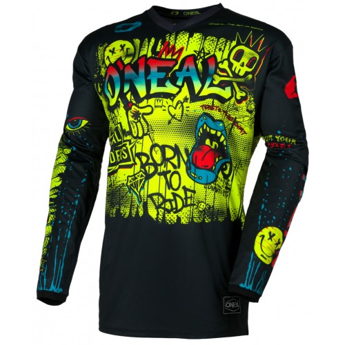 Джерсі дитяча Oneal Element Rancid V.26 Black/Yellow