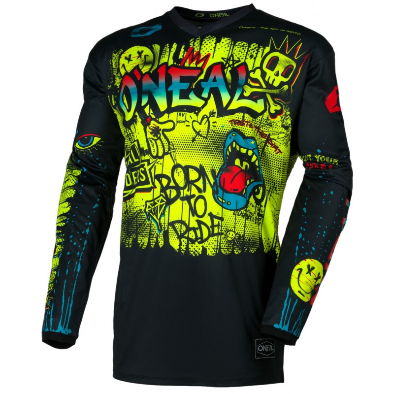 Джерсі дитяча Oneal Element Rancid V.26 Black/Yellow