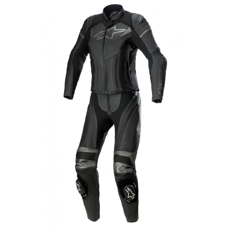 Мотокомбинезон женский раздельный Alpinestars Stella Gp Plus Black/Gray Мотокомбинезон женский раздельный Alpinestars Stella Gp Plus Black/Gray