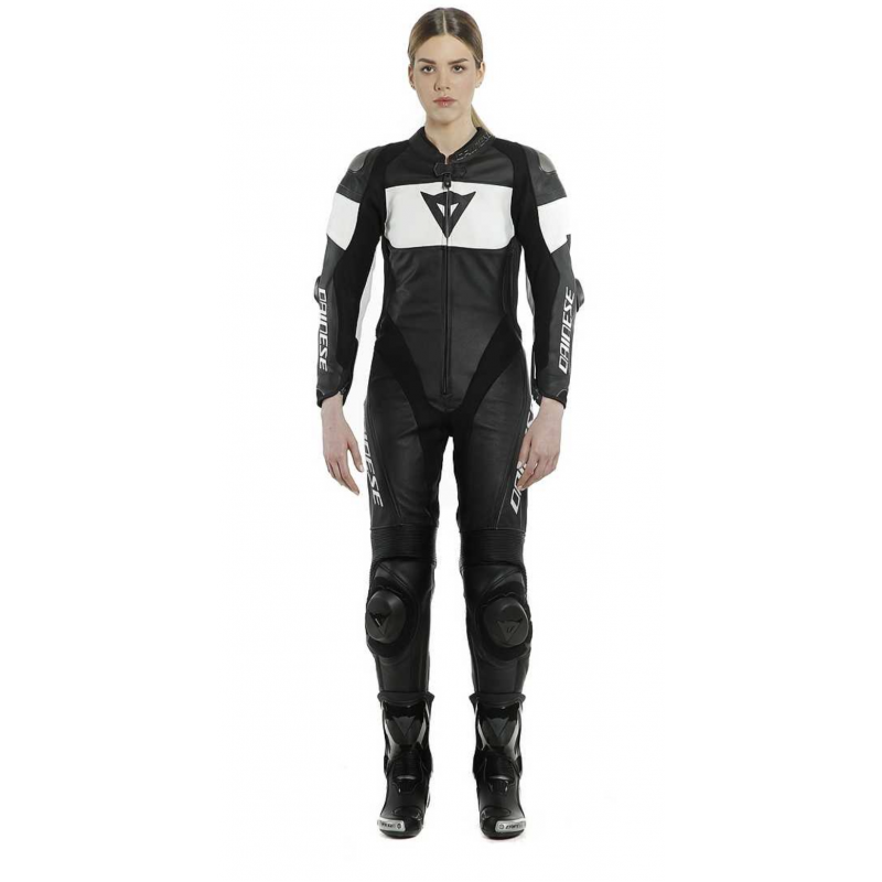 Мотокомбинезон женский цельный Dainese Imatra Perforated Black/ White