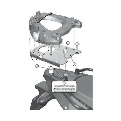 Крепление кофра GIVI F700GS / F800GS 2013-2018