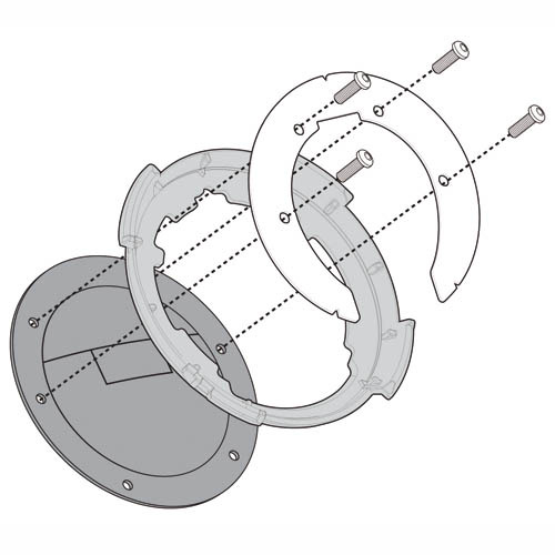 Крепление сумки на бак Givi Tanklock MT-07 21-23