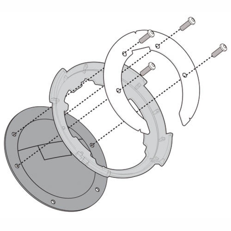 Крепление сумки на бак Givi Tanklock MT-07 21-23