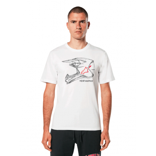 Футболка Alpinestars MX Helmet White