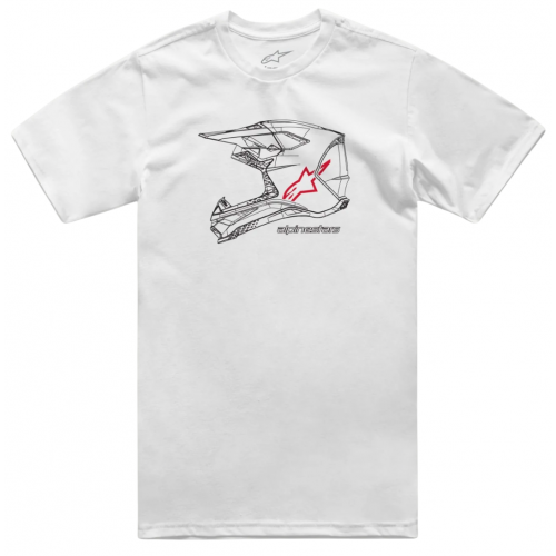 Футболка Alpinestars MX Helmet White