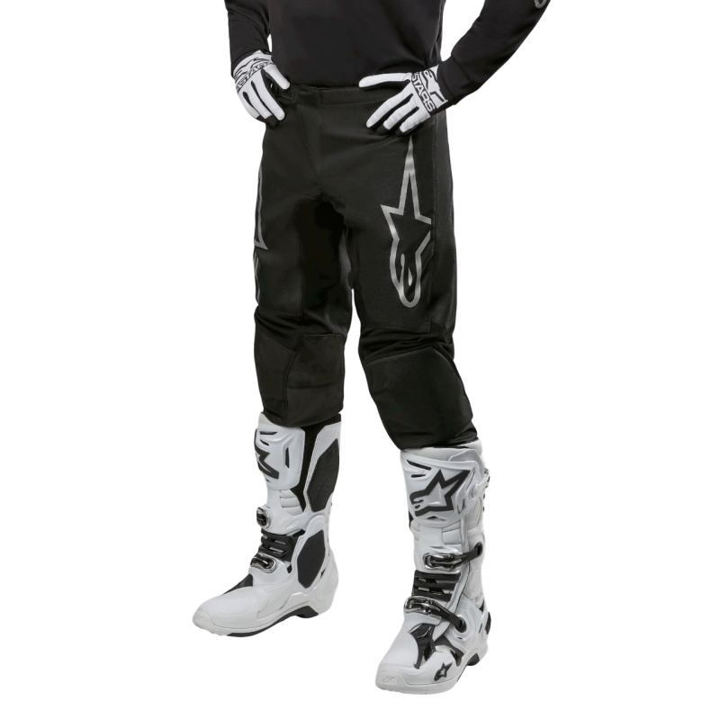 Мотобрюки Alpinestars Fluid Graphite Black/Silver Мотобрюки Alpinestars Fluid Graphite Black/Silver