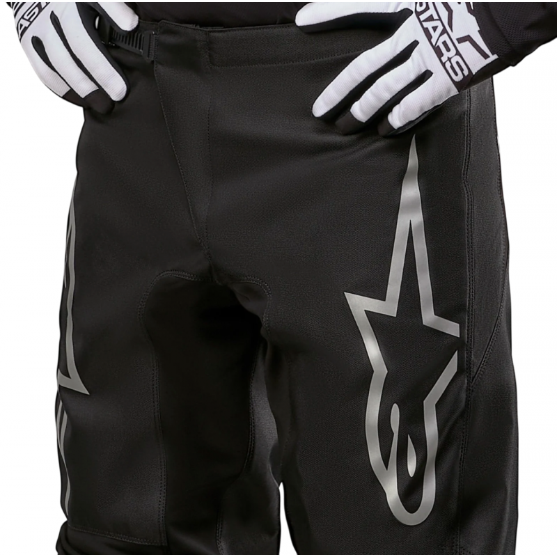 Мотобрюки Alpinestars Fluid Graphite Black/Silver Мотобрюки Alpinestars Fluid Graphite Black/Silver