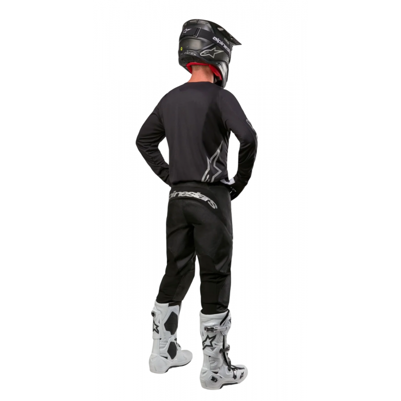 Мотобрюки Alpinestars Fluid Graphite Black/Silver Мотобрюки Alpinestars Fluid Graphite Black/Silver