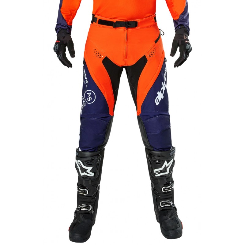 Мотобрюки Alpinestars Pro-Dura Navy/Orange/White