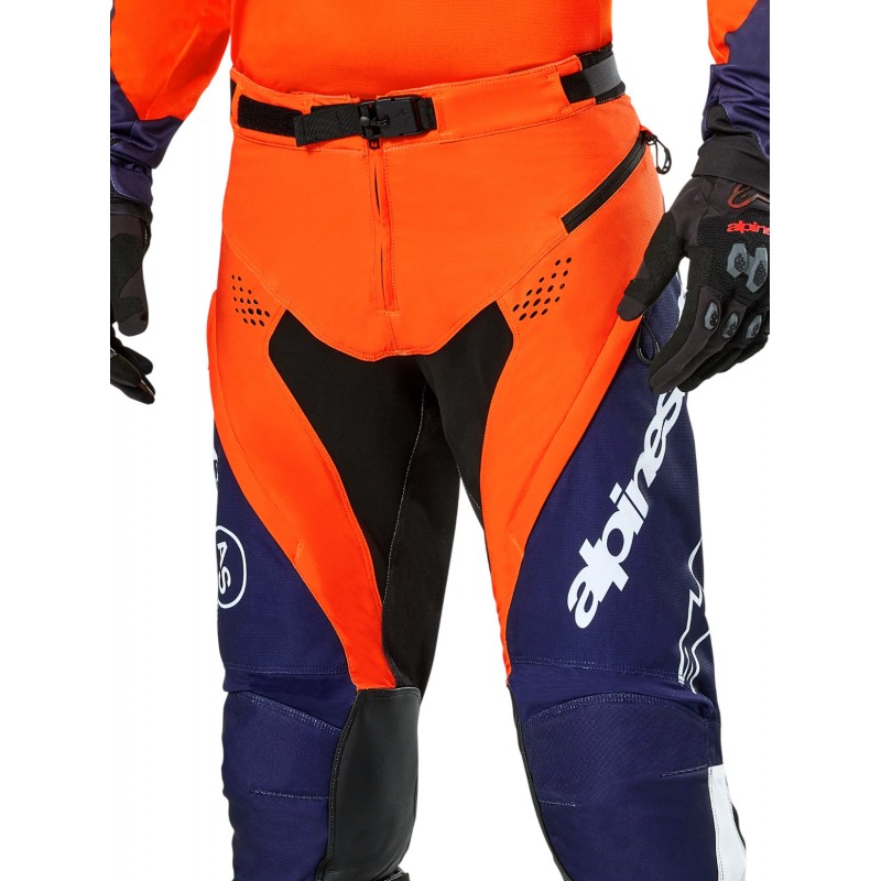 Мотобрюки Alpinestars Pro-Dura Navy/Orange/White