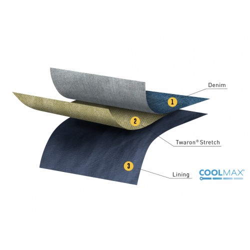 Мотоджинсы PMJ CafeRacer Twaron Black