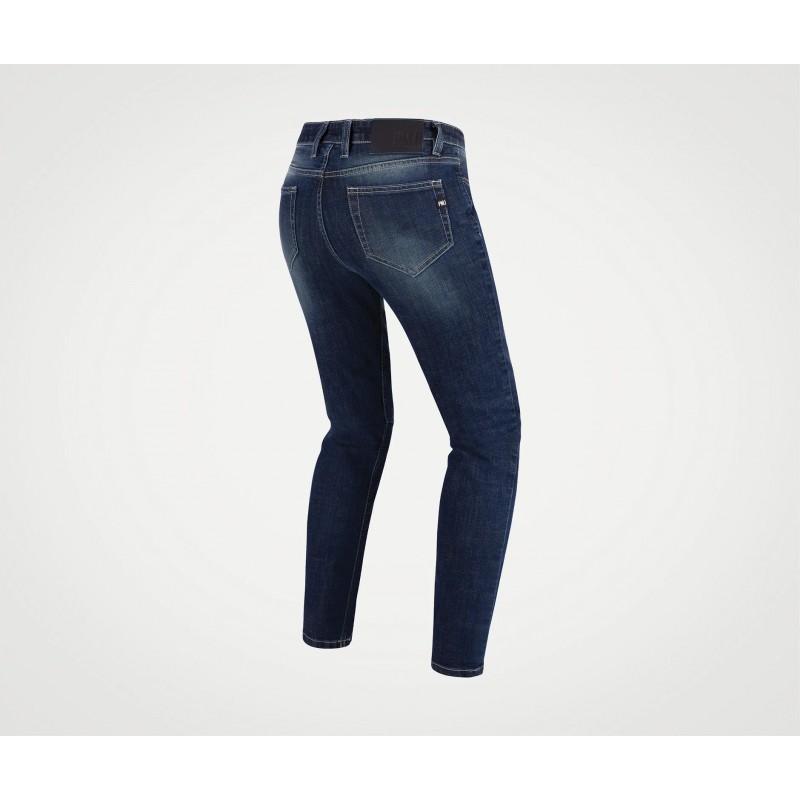 Мотоджинсы женские PMJ Rider T-Tex Blue