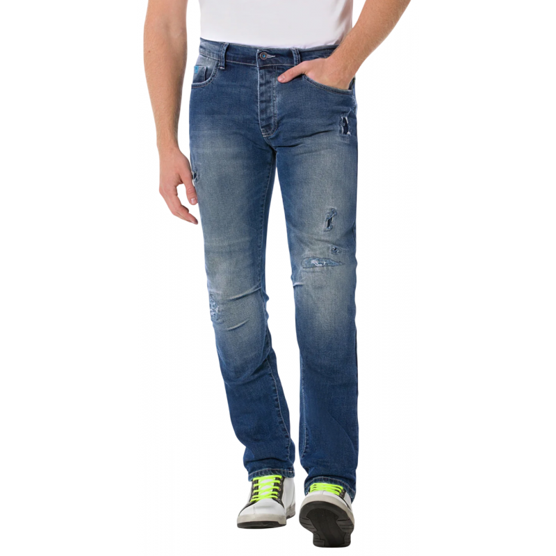 Мотоджинсы PMJ Street T-Tex  Blue