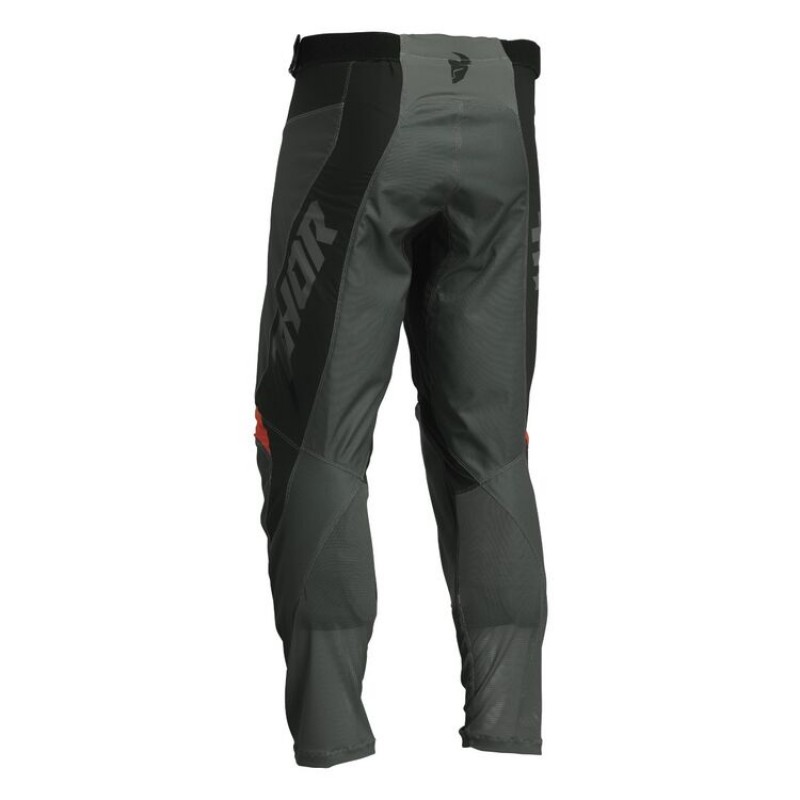 Мотобрюки Thor Pulse React Olive/Black/Orange