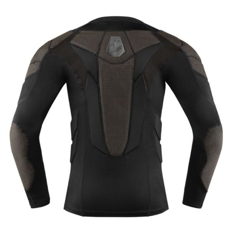 Моточерепаха Icon Field Armor Compression D3O Black