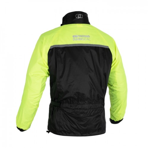 Мотодощовик куртка Oxford Rainseal Over Black/Fluo