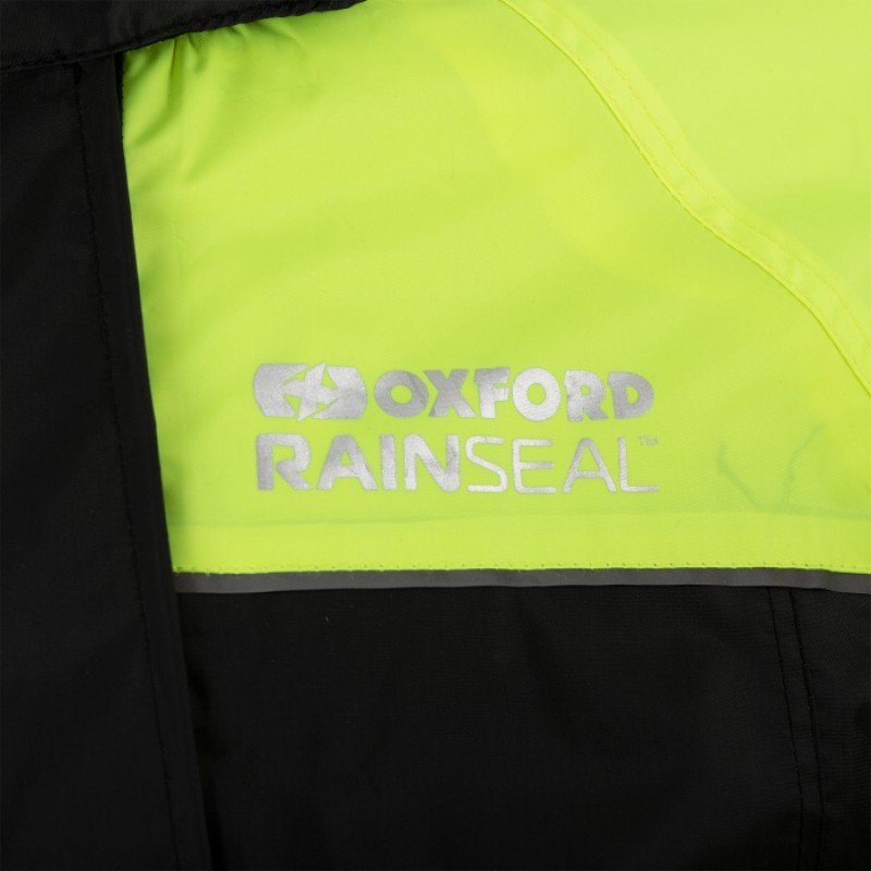 Мотодощовик куртка Oxford Rainseal Over Black/Fluo
