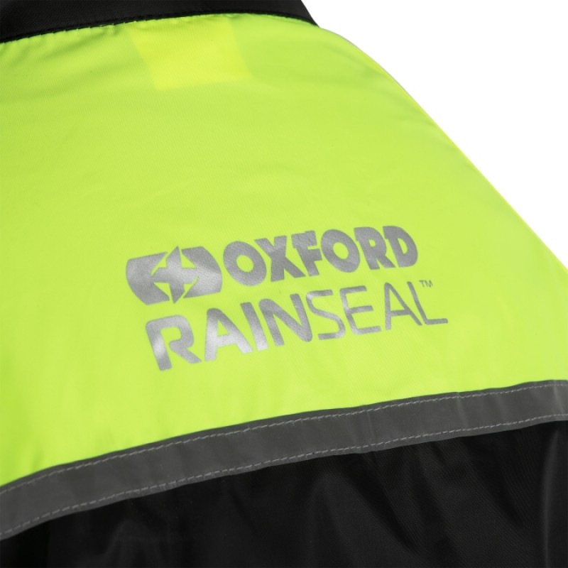 Мотодощовик куртка Oxford Rainseal Over Black/Fluo