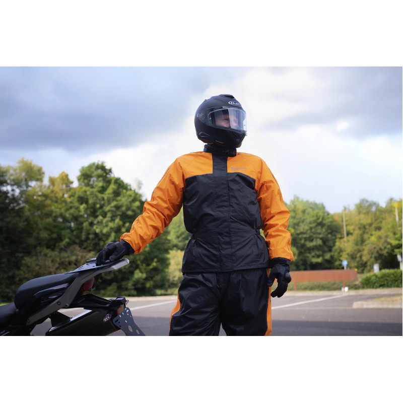 Мотодощовик куртка Oxford Rainseal Over Black/Orange