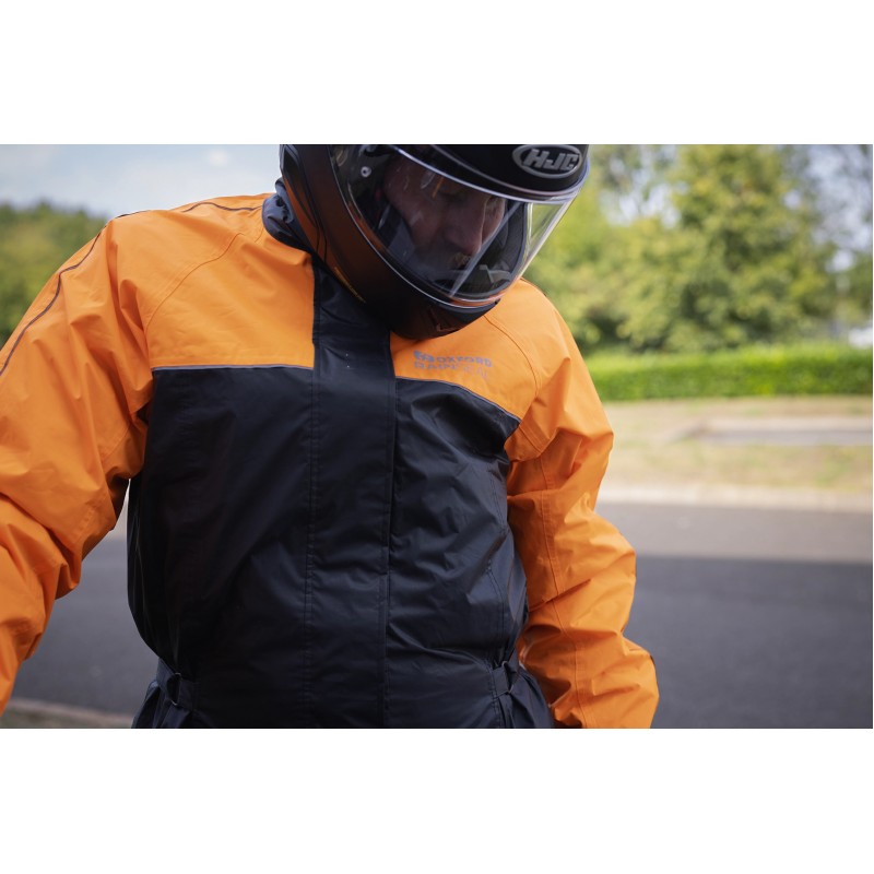 Мотодощовик куртка Oxford Rainseal Over Black/Orange