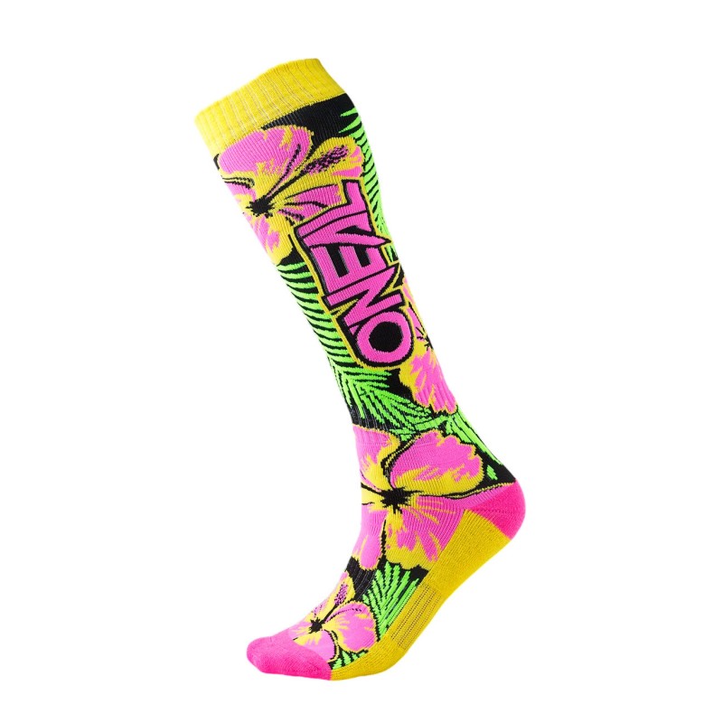 Шкарпетки Oneal Pro MX Island Pink/GreenYellow