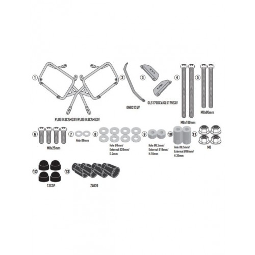 Крепление кофров Givi Monokey Outback BMW R1300GS