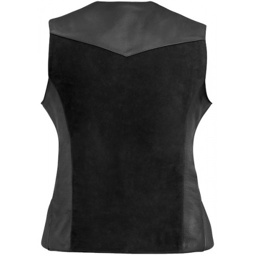 Мотожилет защитный женский River Road Santa Rosa кожа