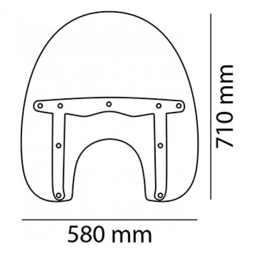Ветровое стекло Puig California Honda VT750C 2007-11