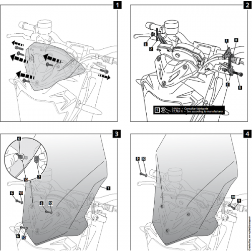 Ветровое стекло Puig New Generation Touring F800R 2015-20