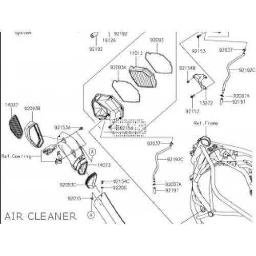 Фильтр воздушный Kawasaki