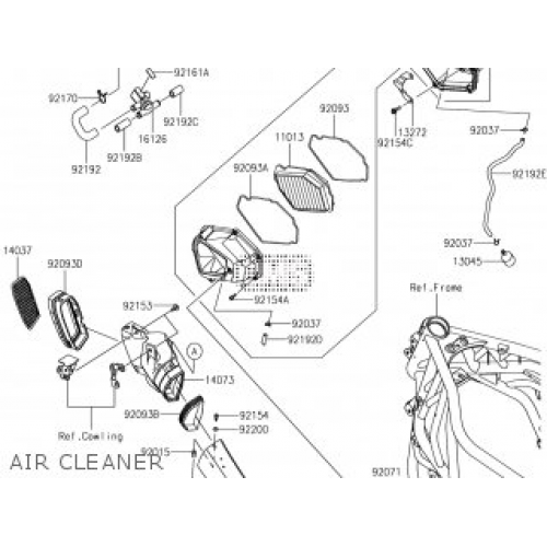 Фильтр воздушный Kawasaki