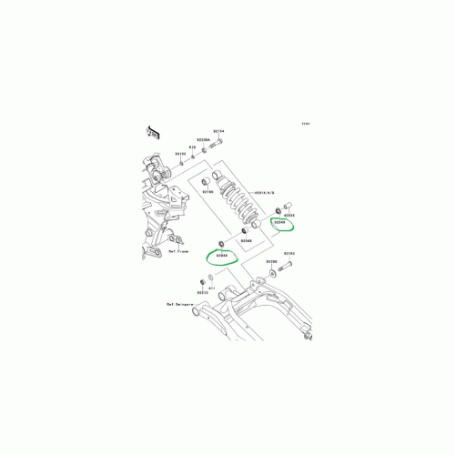 Сальник демпферной втулки амортизатора Kawasaki