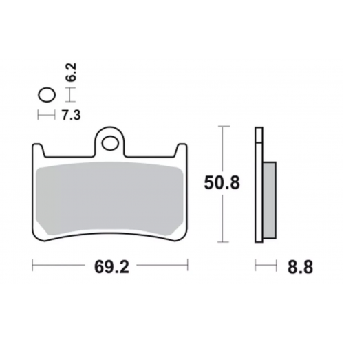 Тормозные колодки TRW MCB611SV