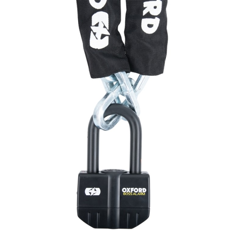Ланцюг з замком Oxford Boss Alarm 16мм+12мм x 2м