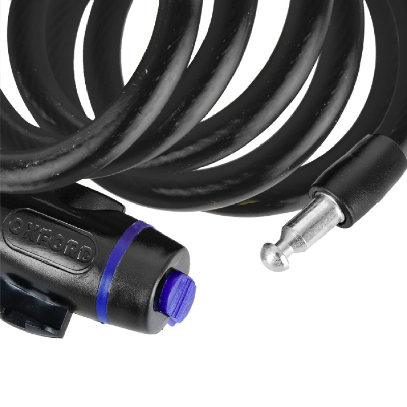 Трос з замком Oxford Cable Lock 12мм x 1,8м Smoke