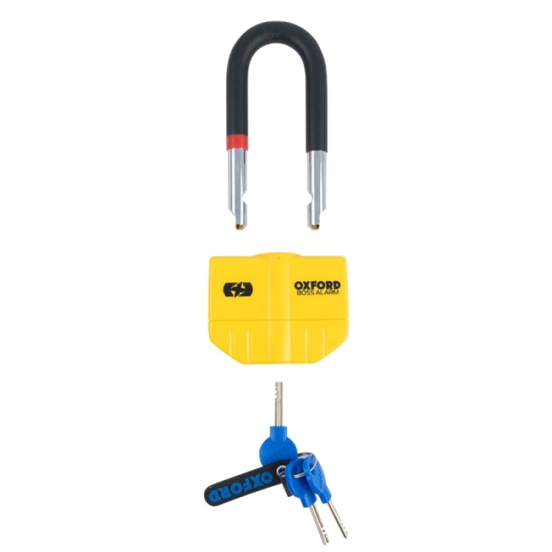 Замок Oxford Boss Alarm 14mm Disc Lock Yellow