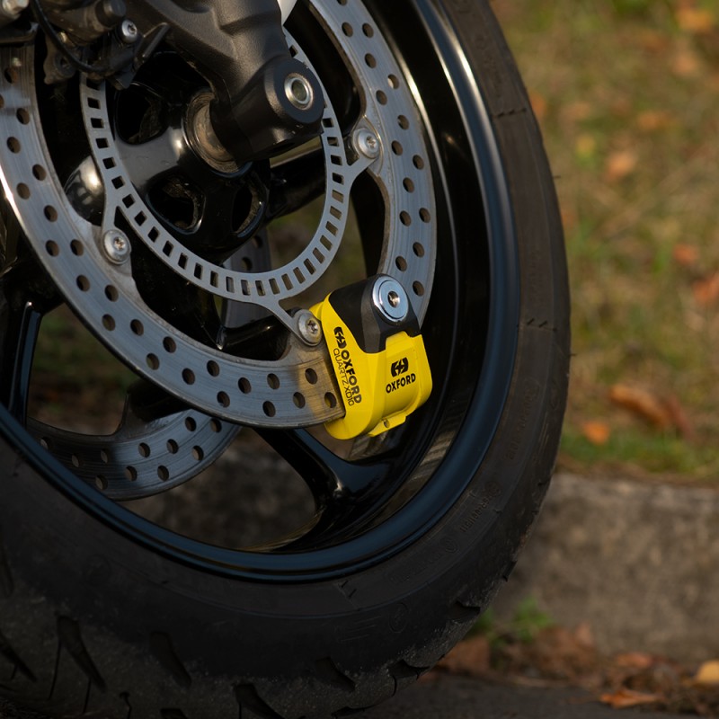 Замок на диск Oxford Quartz XD10 Yellow/Black